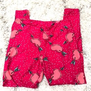 LuLaRoe Pants - LuLaRoe TC heart leggings LuLaRoe Pants - LuLaRoe TC heart leggings